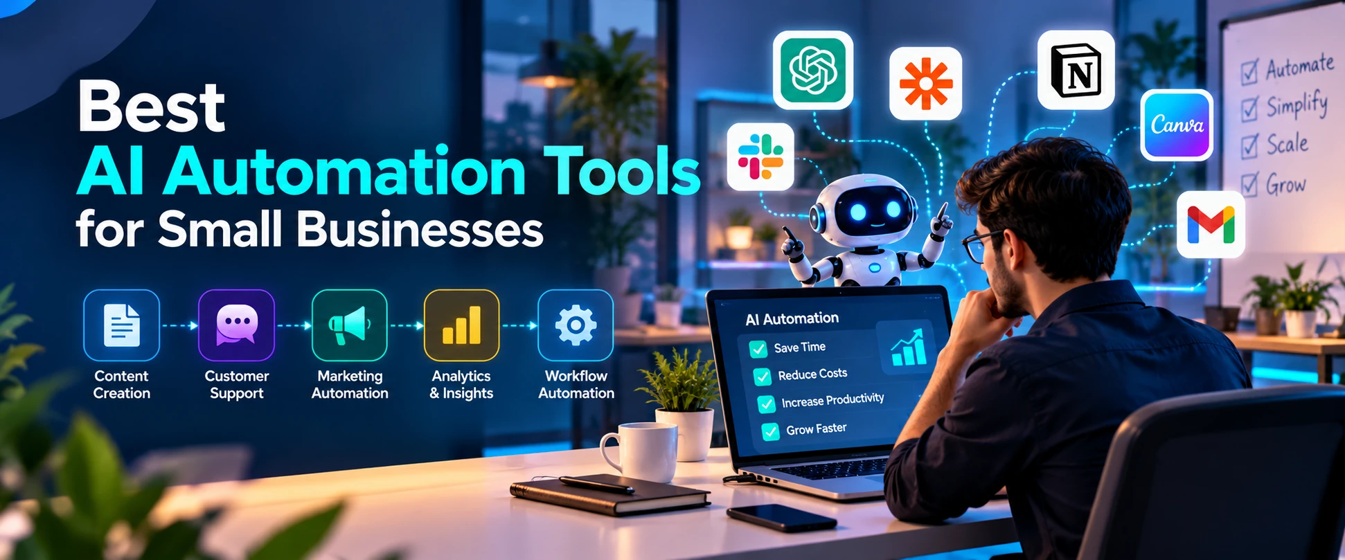 Best AI automation tools for small businesses